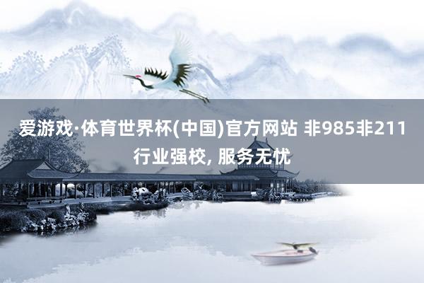 爱游戏·体育世界杯(中国)官方网站 非985非211行业强校, 服务无忧