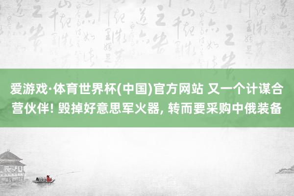 爱游戏·体育世界杯(中国)官方网站 又一个计谋合营伙伴! 毁掉好意思军火器, 转而要采购中俄装备