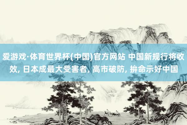爱游戏·体育世界杯(中国)官方网站 中国新规行将收效, 日本成最大受害者, 高市破防, 拚命示好中国