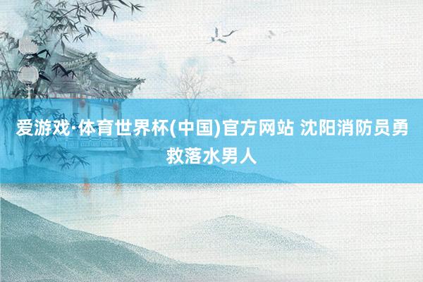 爱游戏·体育世界杯(中国)官方网站 沈阳消防员勇救落水男人