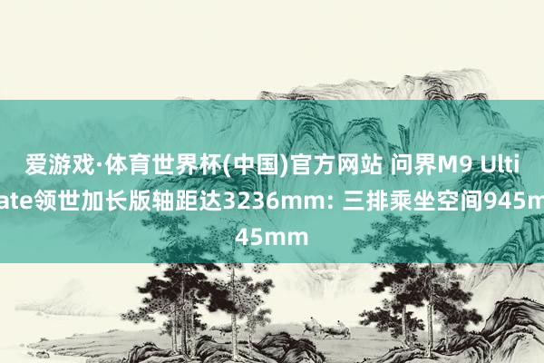 爱游戏·体育世界杯(中国)官方网站 问界M9 Ultimate领世加长版轴距达3236mm: 三排乘坐空间945mm