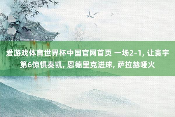 爱游戏体育世界杯中国官网首页 一场2-1, 让寰宇第6惊惧奏凯, 恩德里克进球, 萨拉赫哑火