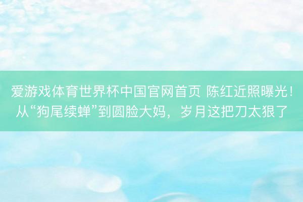爱游戏体育世界杯中国官网首页 陈红近照曝光!从“狗尾续蝉”到圆脸大妈,岁月这把刀太狠了